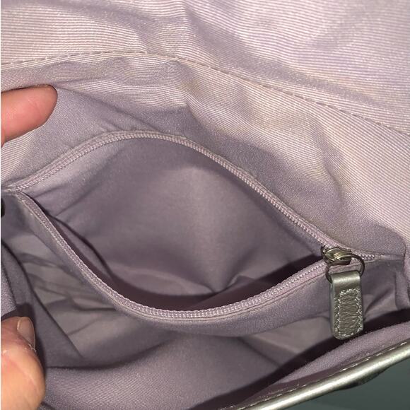 COACH Gray Silver Signature Canvas Crossbody - Picture 11 of 12